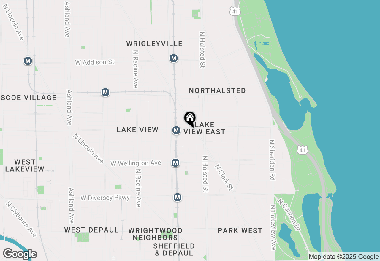 Map of 851 W Belmont Avenue, Chicago, IL 60657