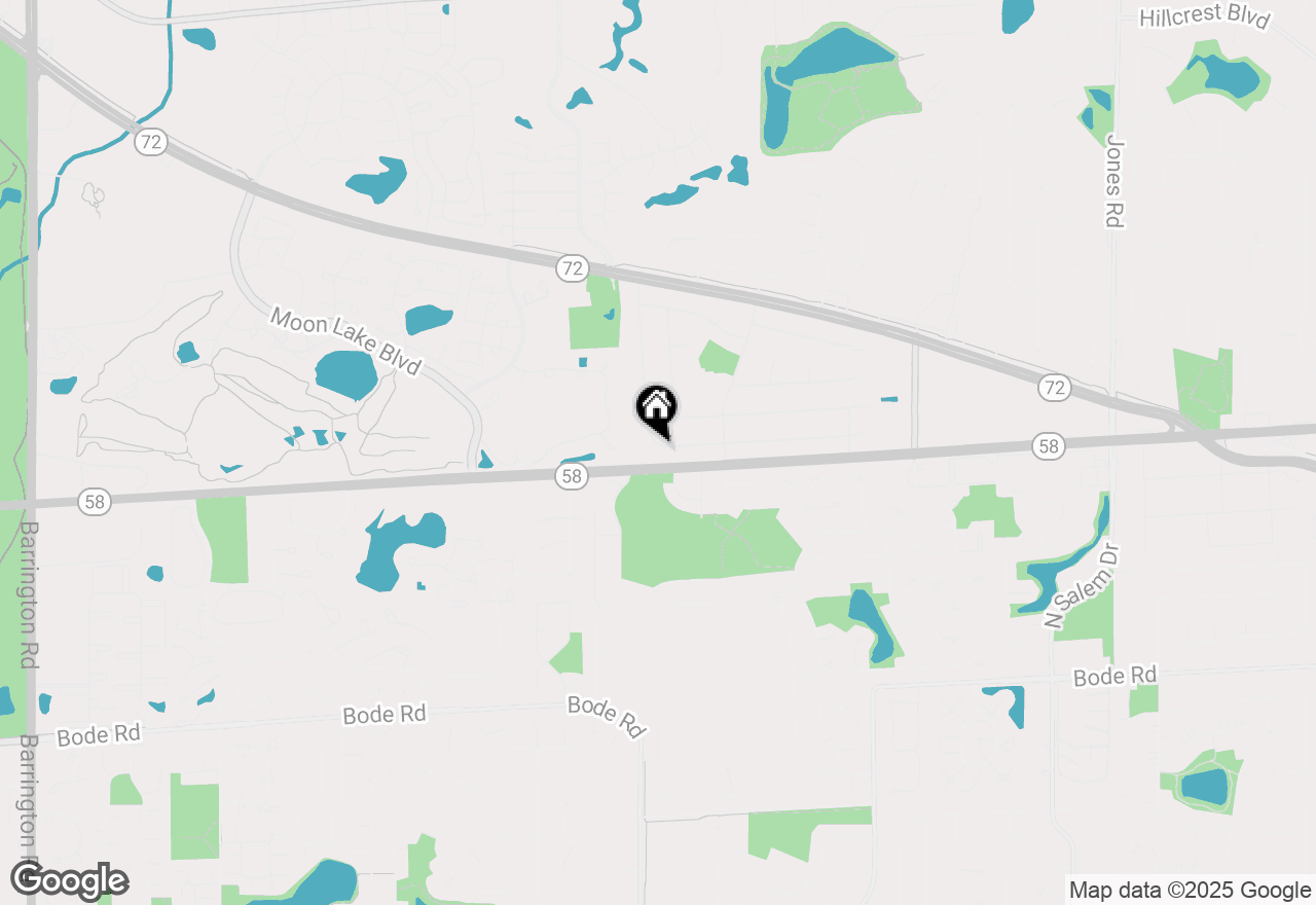 Map of 1585 W Oakmont Road, Hoffman Estates, IL 60169