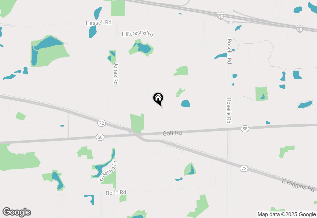 Map of 500 Colgate Court, Hoffman Estates, IL 60169