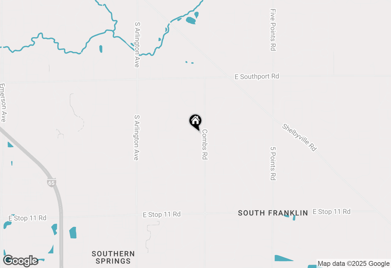 Map of 7437 Lorene Court, Indianapolis, IN 46237