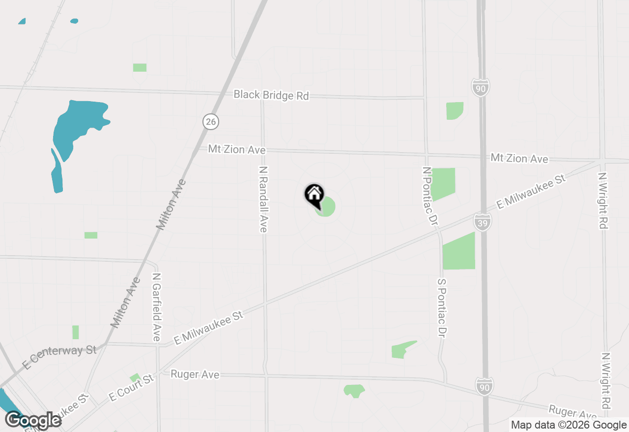Map of 1030 Sw Harmony Circle, Janesville, WI 53545