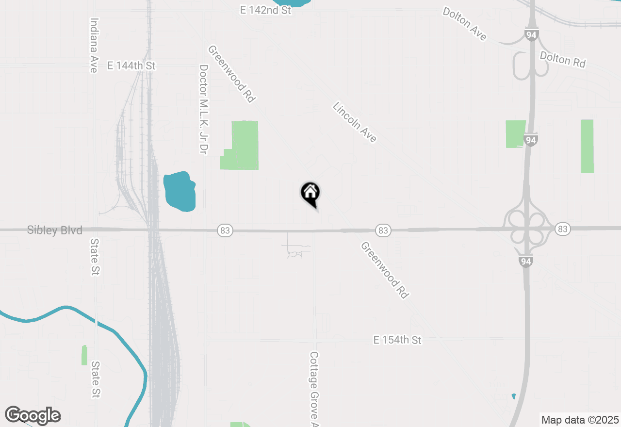 Map of 14916 Cottage Grove Avenue, Dolton, IL 60419