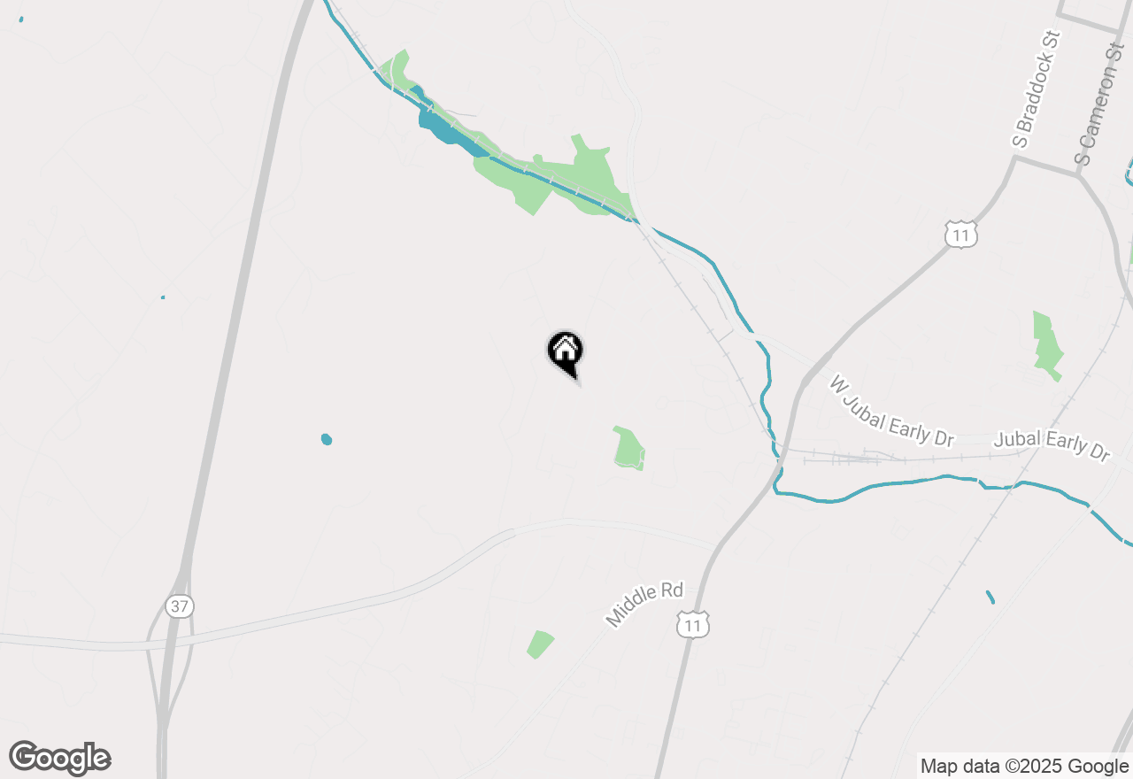 Map of 2036 Stoneleigh Drive, Winchester, VA 22601
