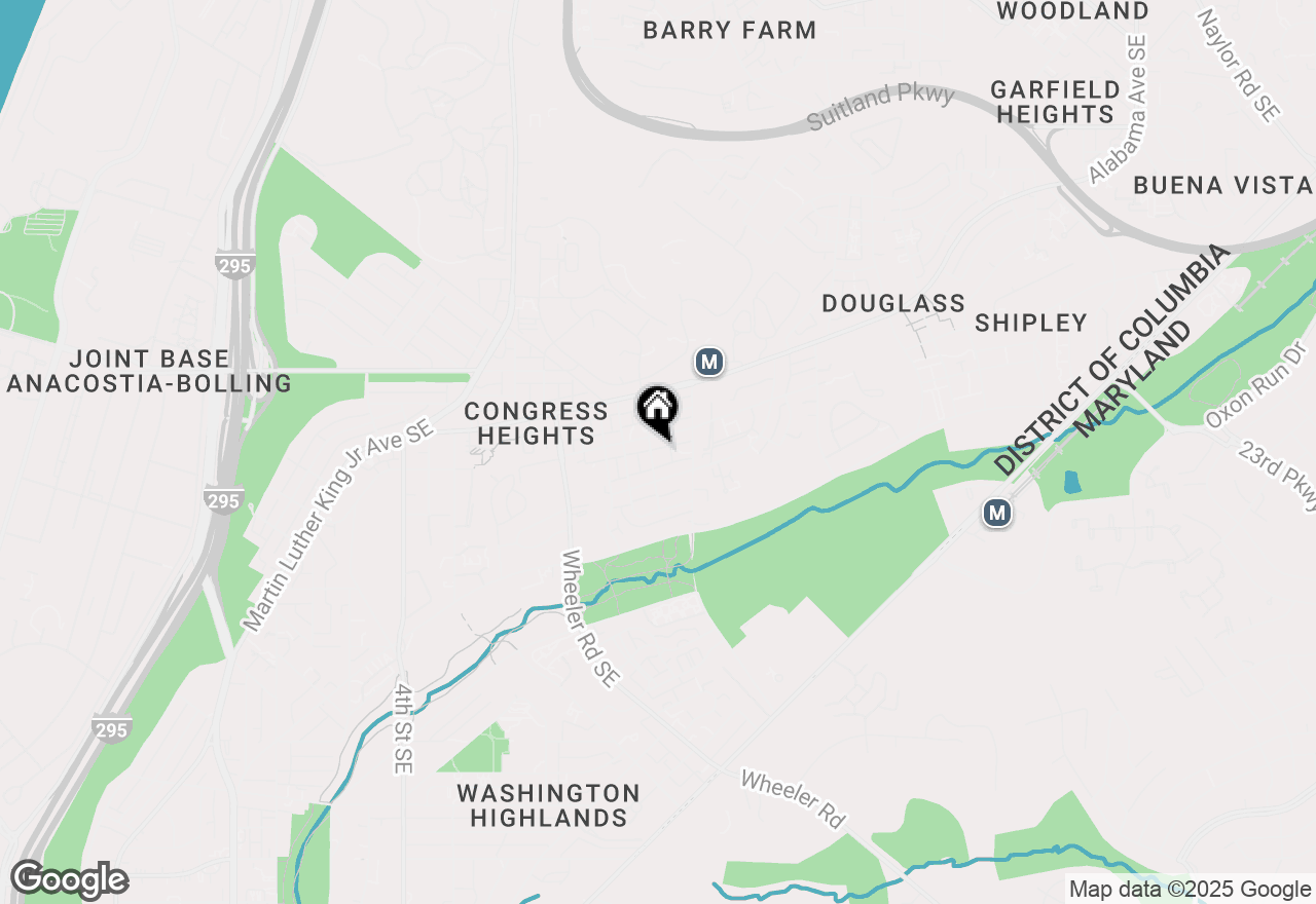 Map of 3310 12th Street Se, Washington, DC 20032