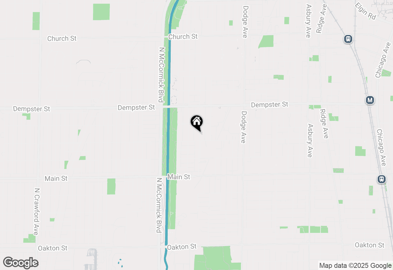 Map of 1116 Pitner Avenue, Evanston, IL 60202