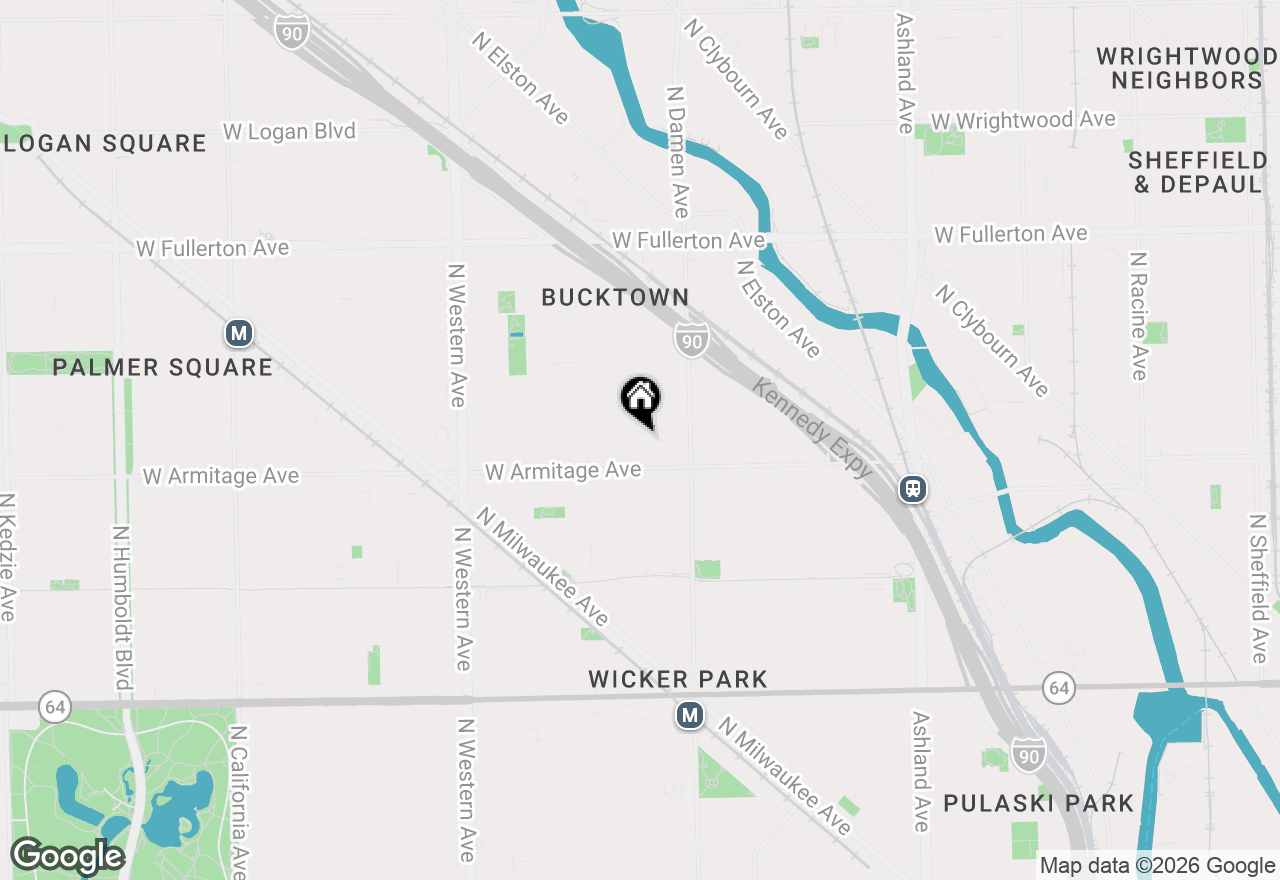 Map of 2029 N Hoyne Avenue, Chicago, IL 60647