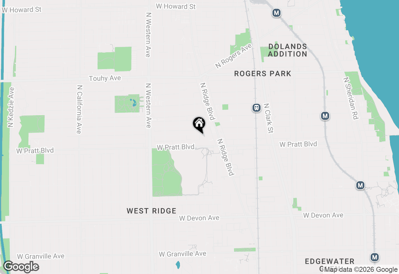 Map of 2067 W Farwell Avenue #3S, Chicago, IL 60645