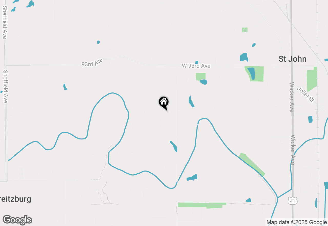 Map of 9617 Fescue Drive, St. John, IN 46373