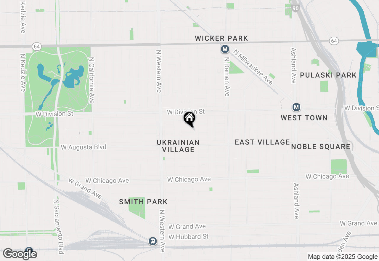 Map of 2217 W Thomas Street #1, Chicago, IL 60622