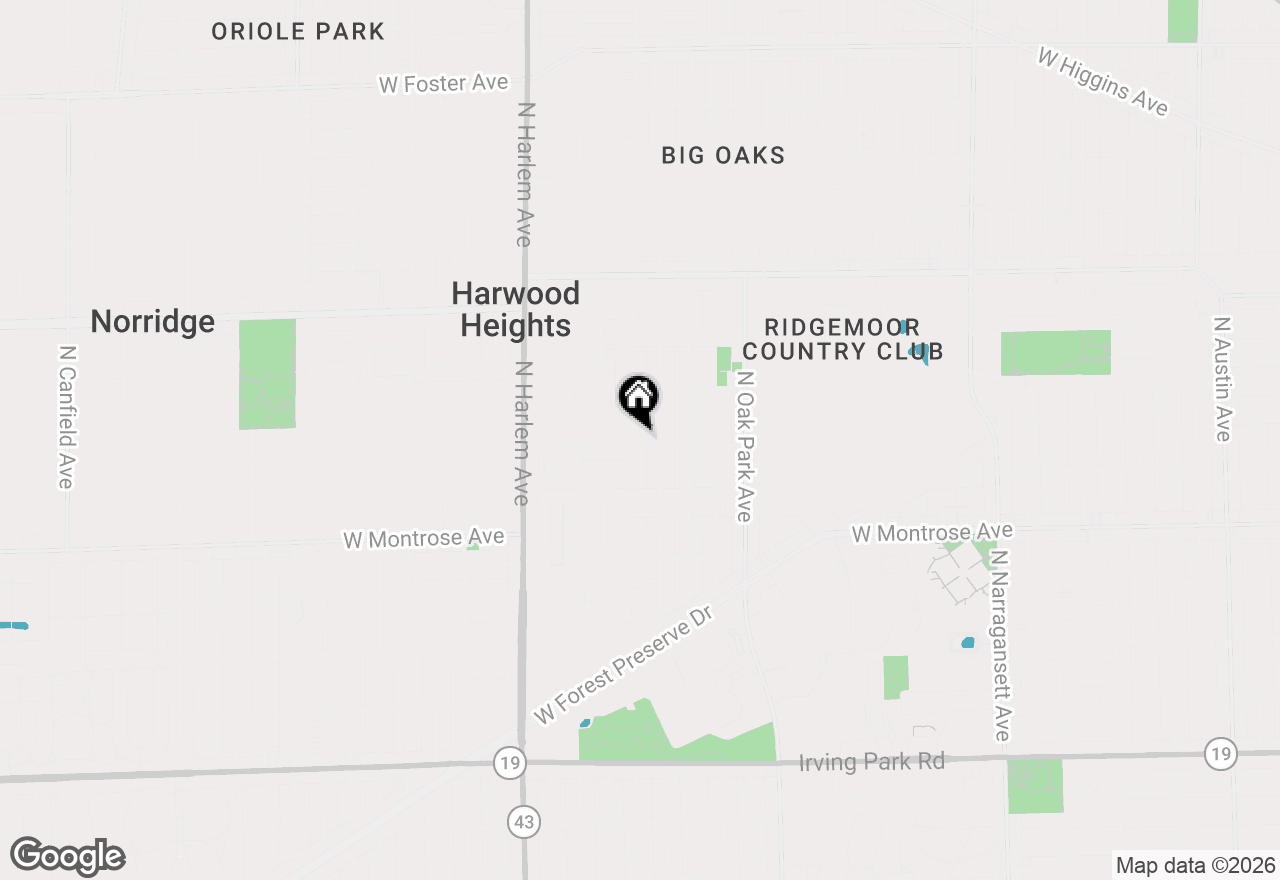 Map of 4503 N Sayre Avenue, Harwood Heights, IL 60706