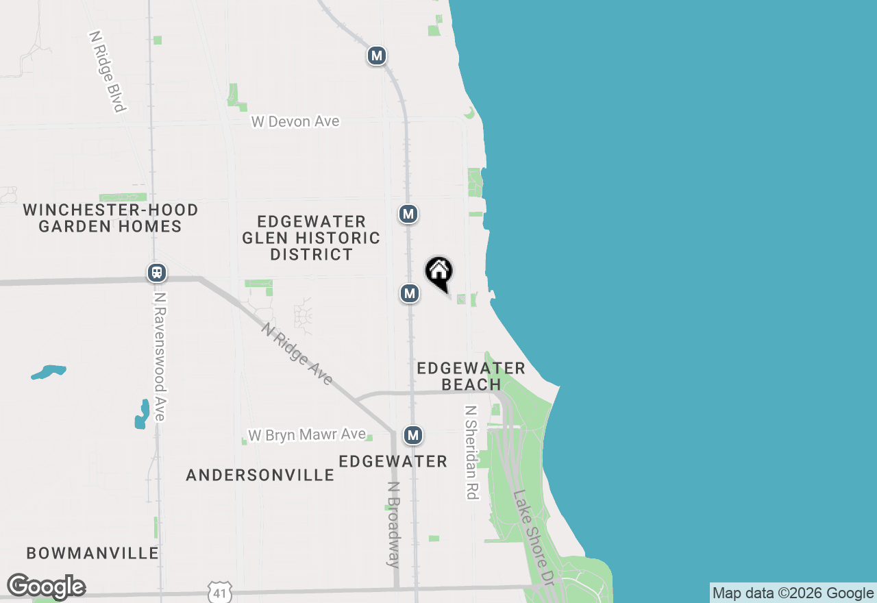 Map of 5918 N Kenmore Avenue #415, Chicago, IL 60660
