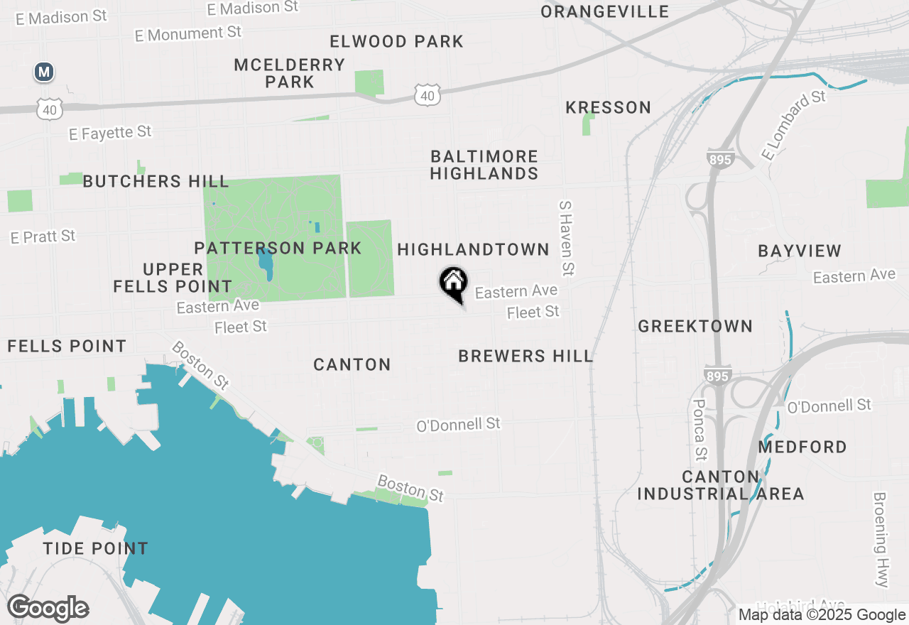 Map of 3314 Fleet Street, Baltimore, MD 21224
