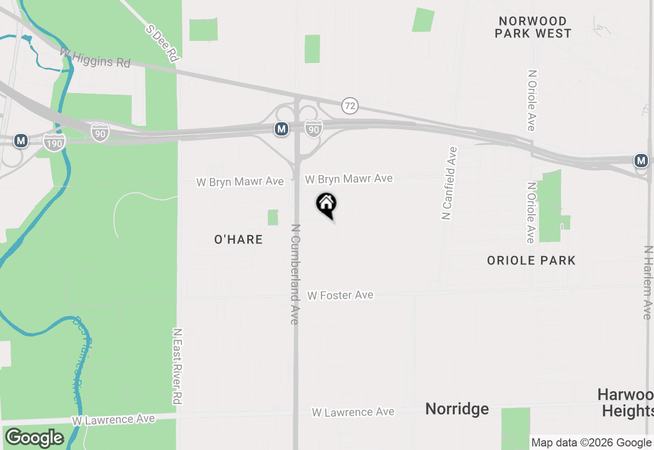 Map of 8300 W Balmoral Avenue, Chicago, IL 60656