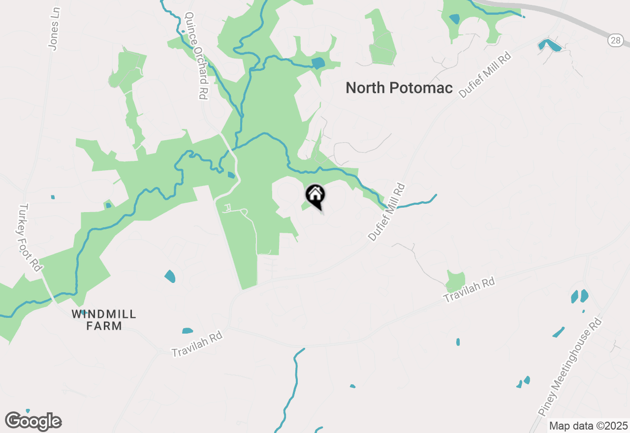 Map of 5 Paramus Court, North Potomac, MD 20878
