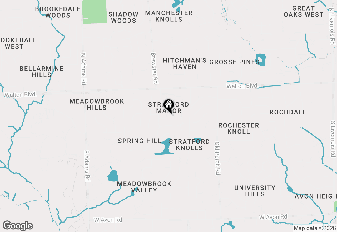 Map of 2330 Hillendale Drive, Rochester Hills, MI 48309