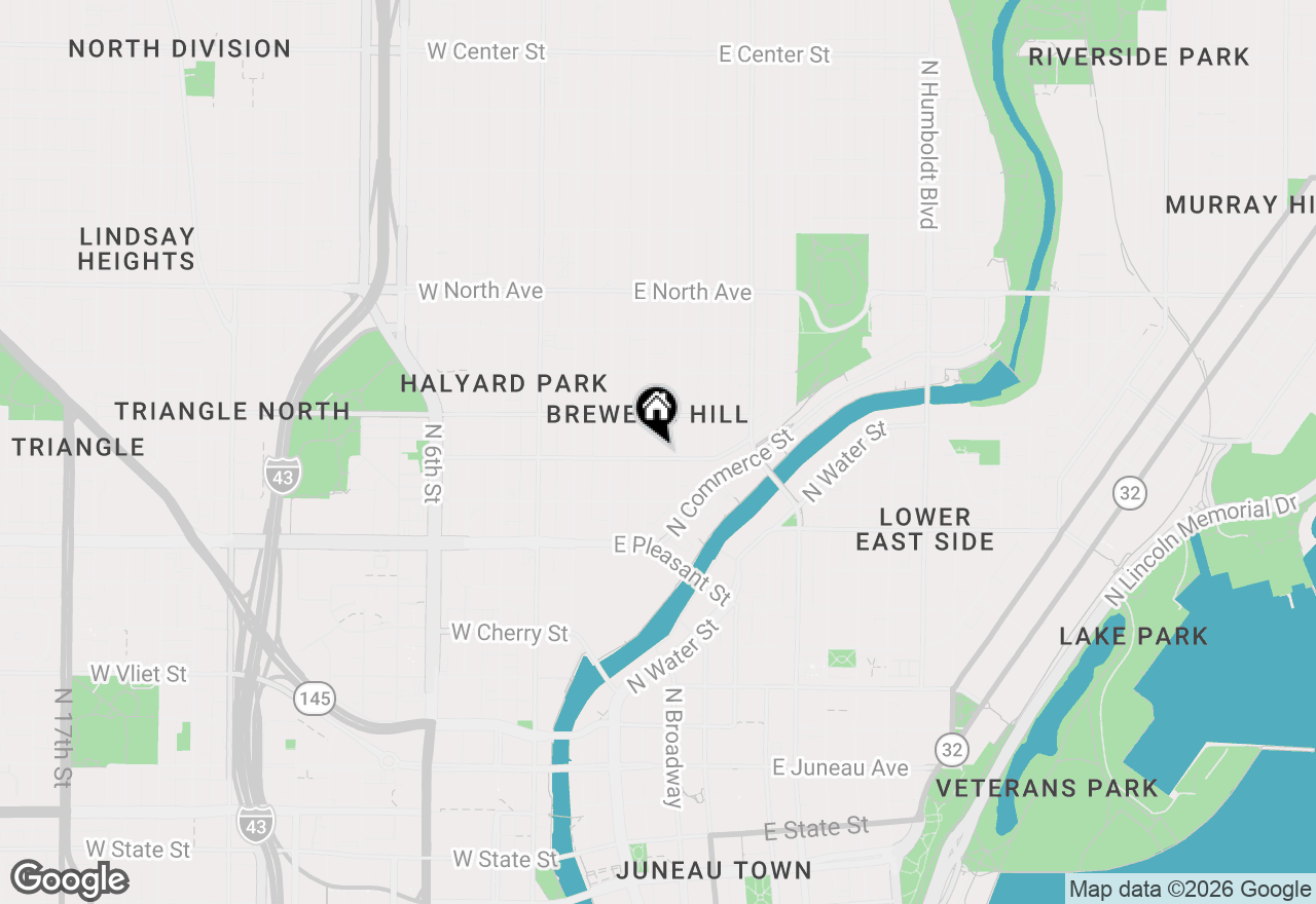 Map of 208 E Reservoir Ave, Milwaukee, WI 53212