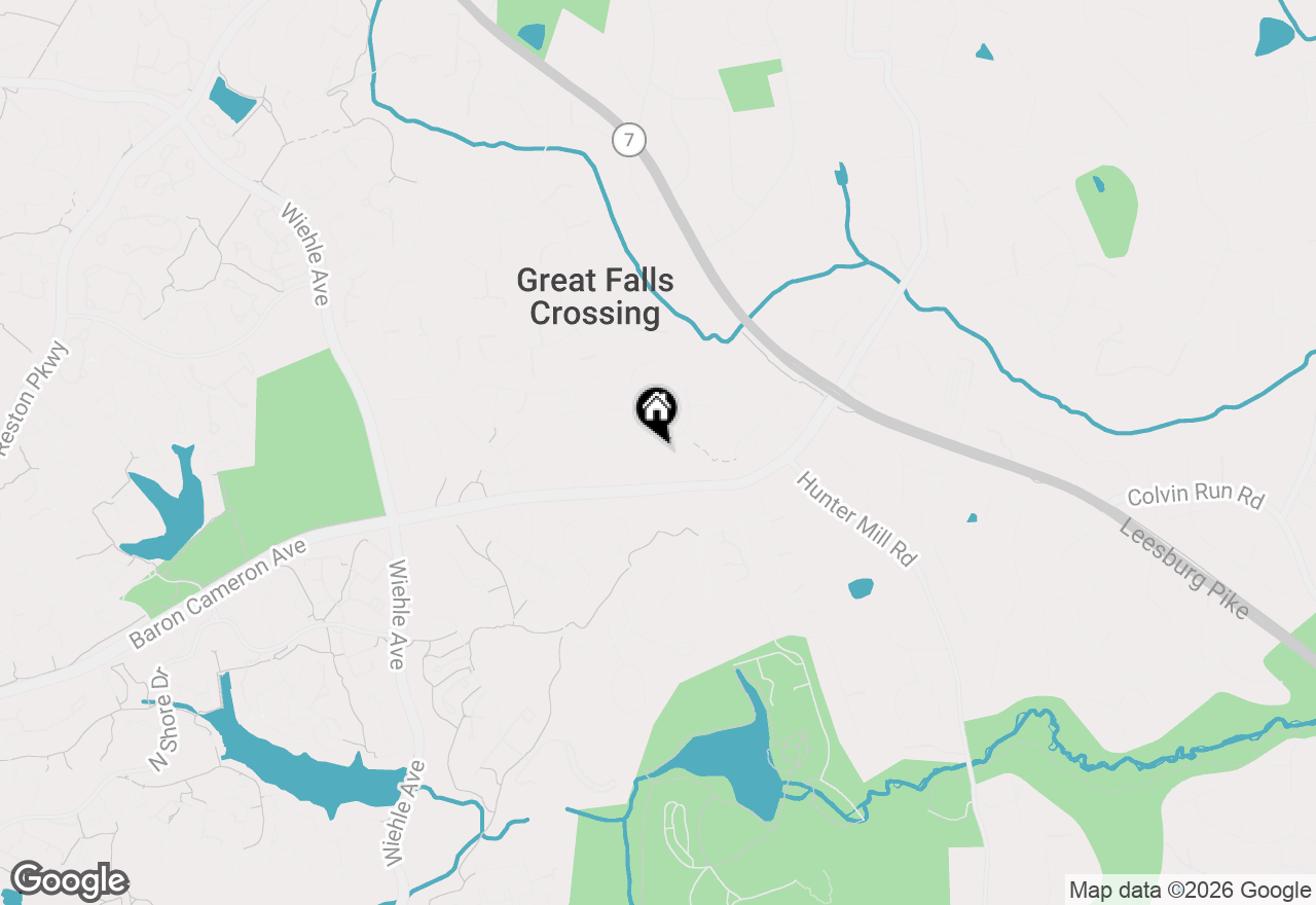 Map of 1327 Murray Downs Way, Reston, VA 20194