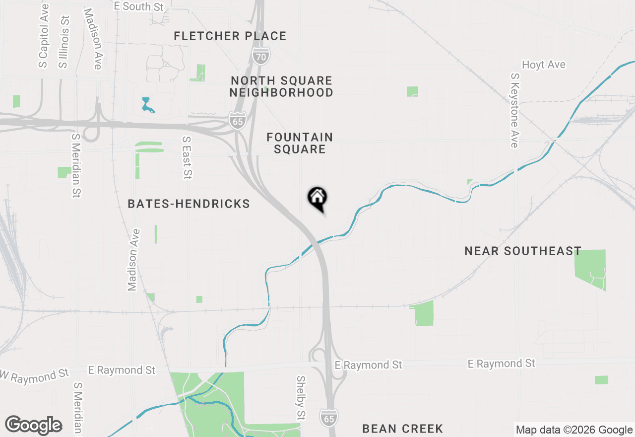 Map of 1201 Cottage Avenue, Indianapolis, IN 46203