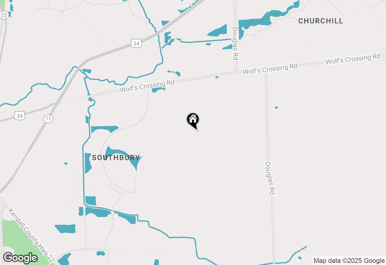 Map of 163 Piper Glen Avenue, Oswego, IL 60543