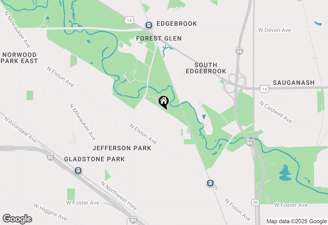 Map of 5850 N Indian Road, Chicago, IL 60646