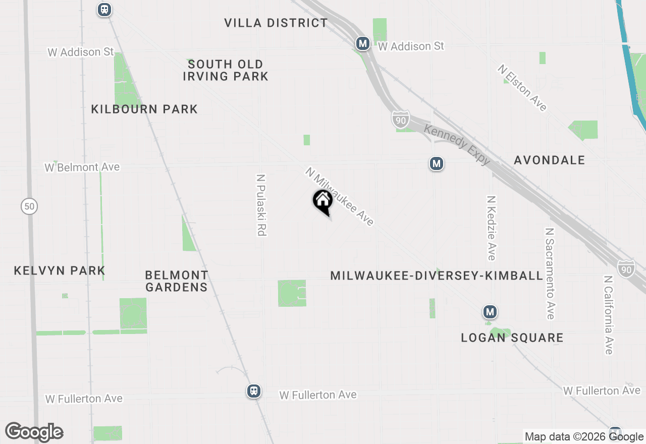 Map of 2959 N Hamlin Avenue #1B, Chicago, IL 60618