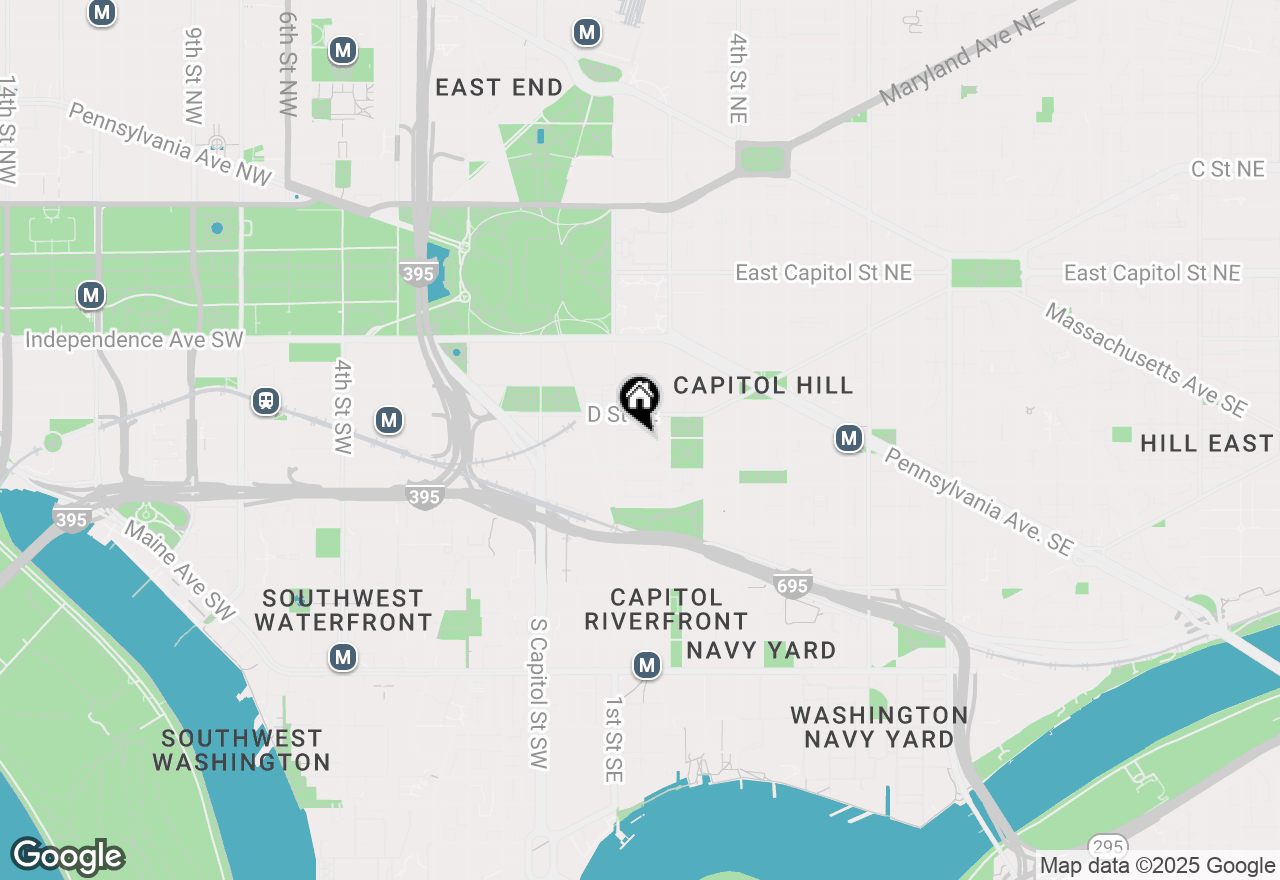 Map of 130 North Carolina Avenue Se, Washington, DC 20003