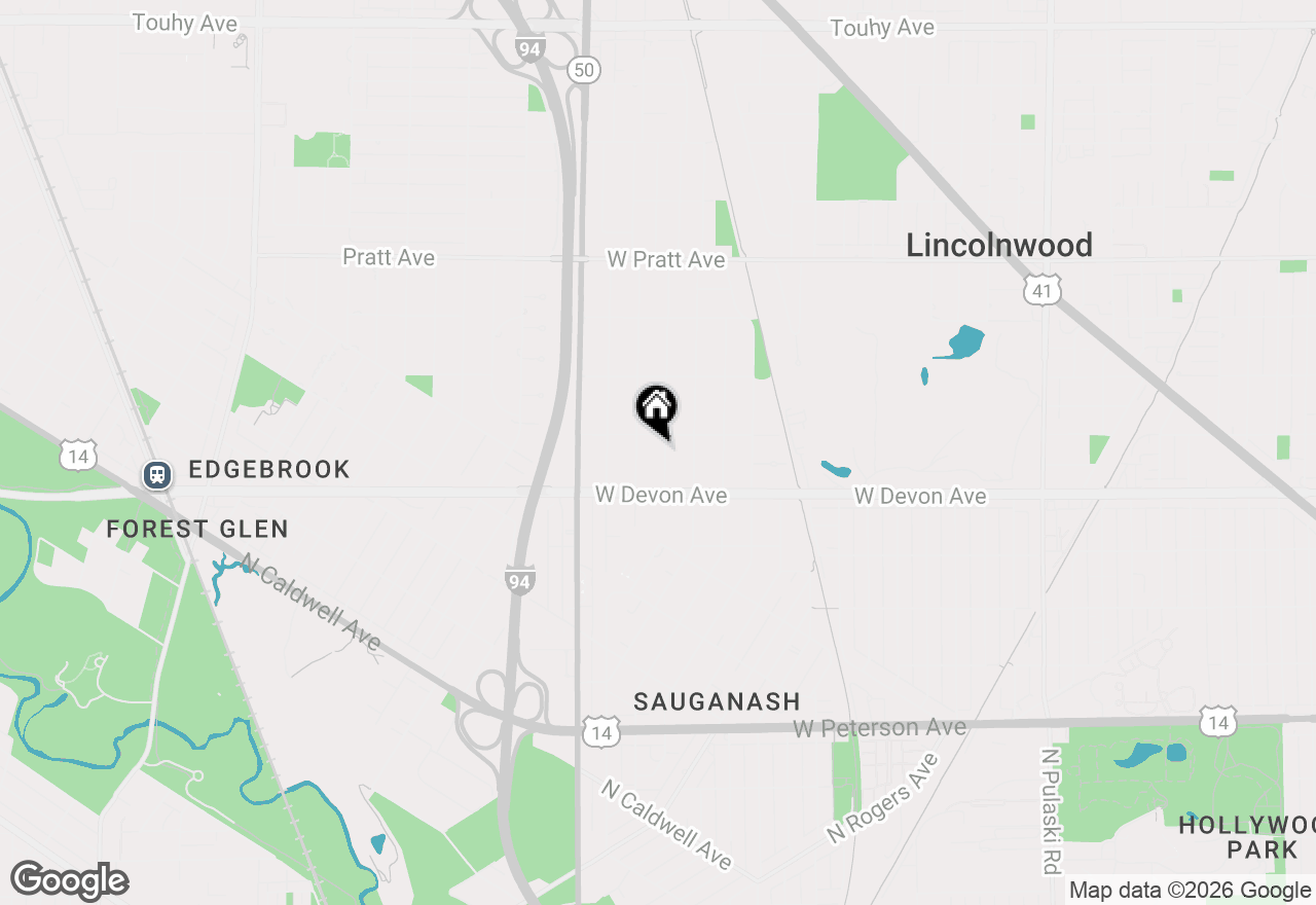 Map of 6444 N Knox Avenue, Lincolnwood, IL 60712