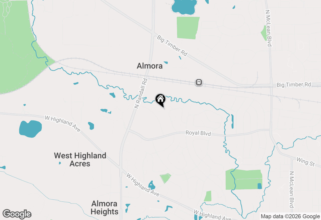 Map of 836 Millcreek Circle #836, Elgin, IL 60123