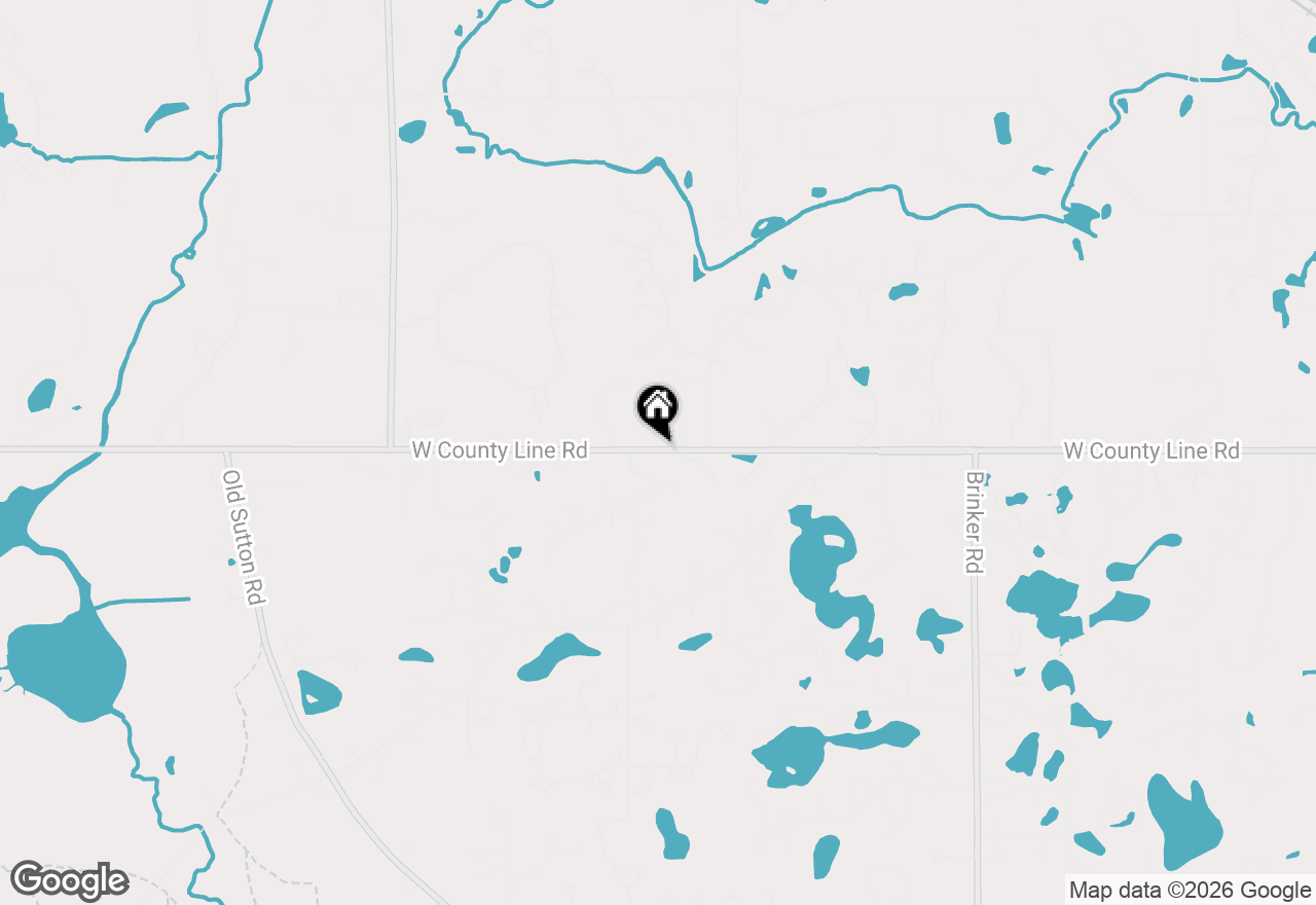 Map of 383 County Line Road, Barrington Hills, IL 60010
