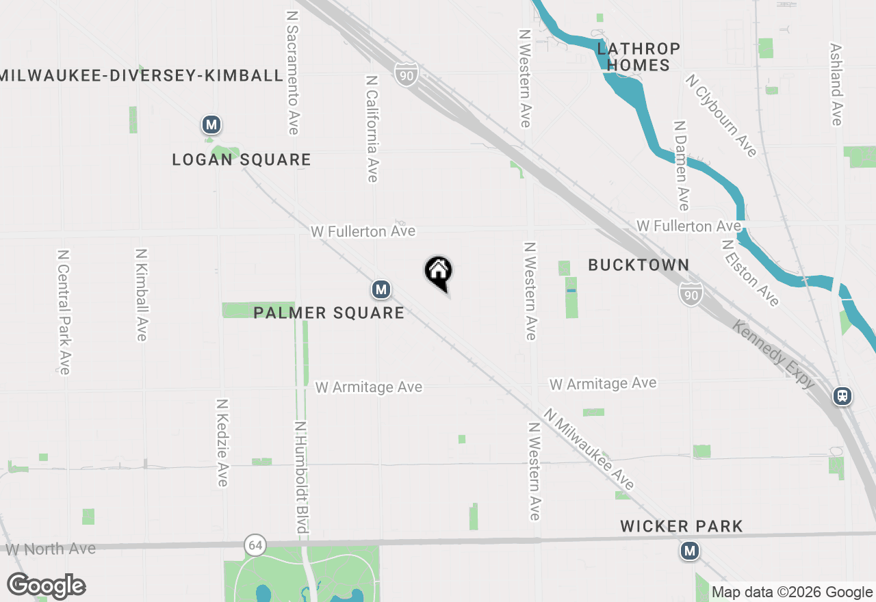 Map of 2163 N Talman Avenue #GARDEN, Chicago, IL 60647