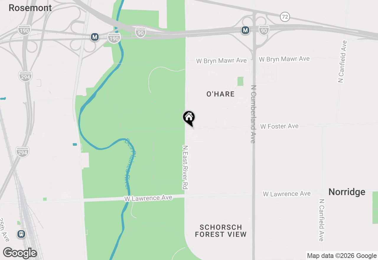 Map of 5159 N East River Road #110E, Chicago, IL 60656
