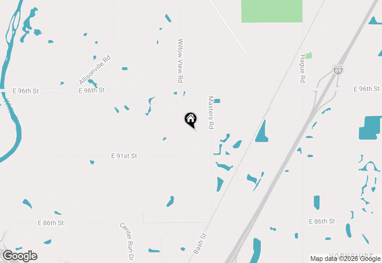 Map of 9266 Andiron Drive, Indianapolis, IN 46250