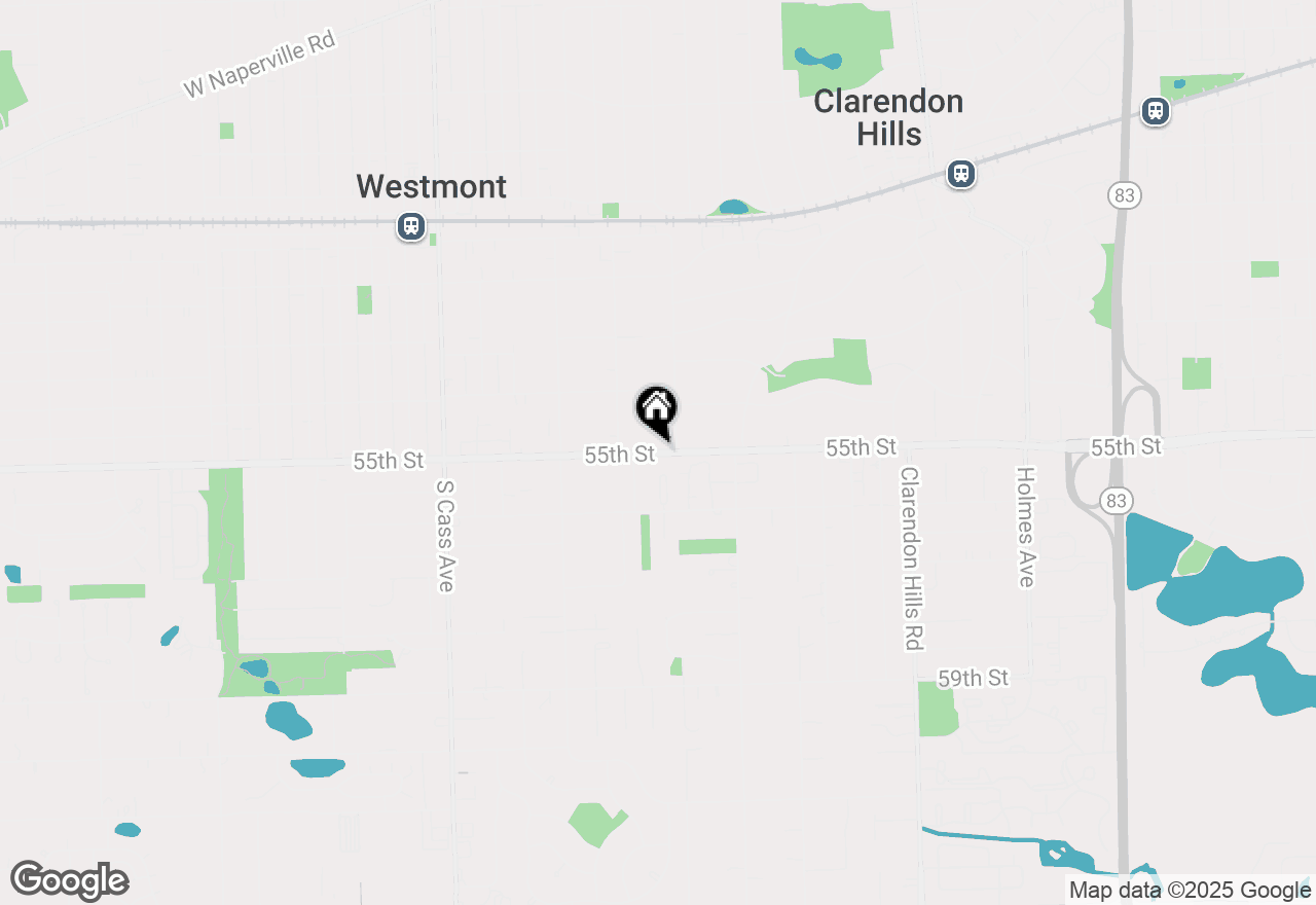 Map of 332 E 55th Street, Westmont, IL 60559