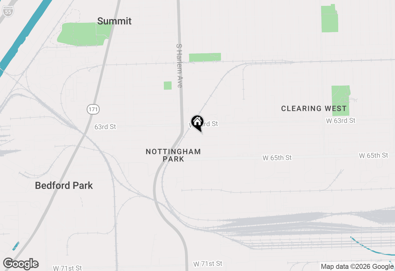 Map of 7107 W 63rd Place, Chicago, IL 60638