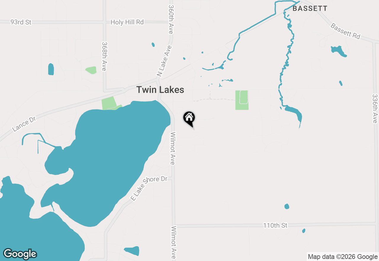 Map of 709 Manor Dr, Twin Lakes, WI 53181