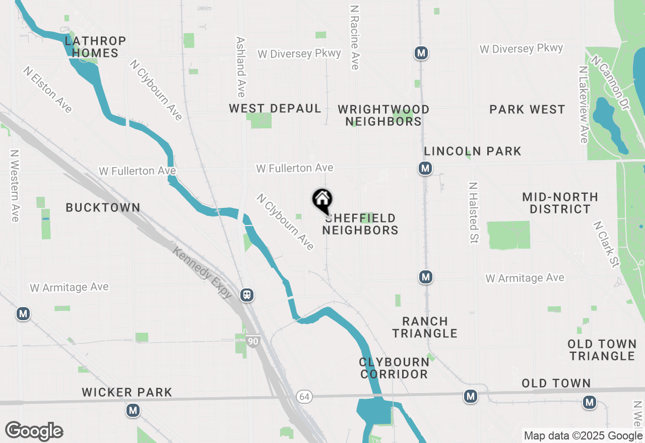 Map of 1318 W Webster Avenue #2, Chicago, IL 60614