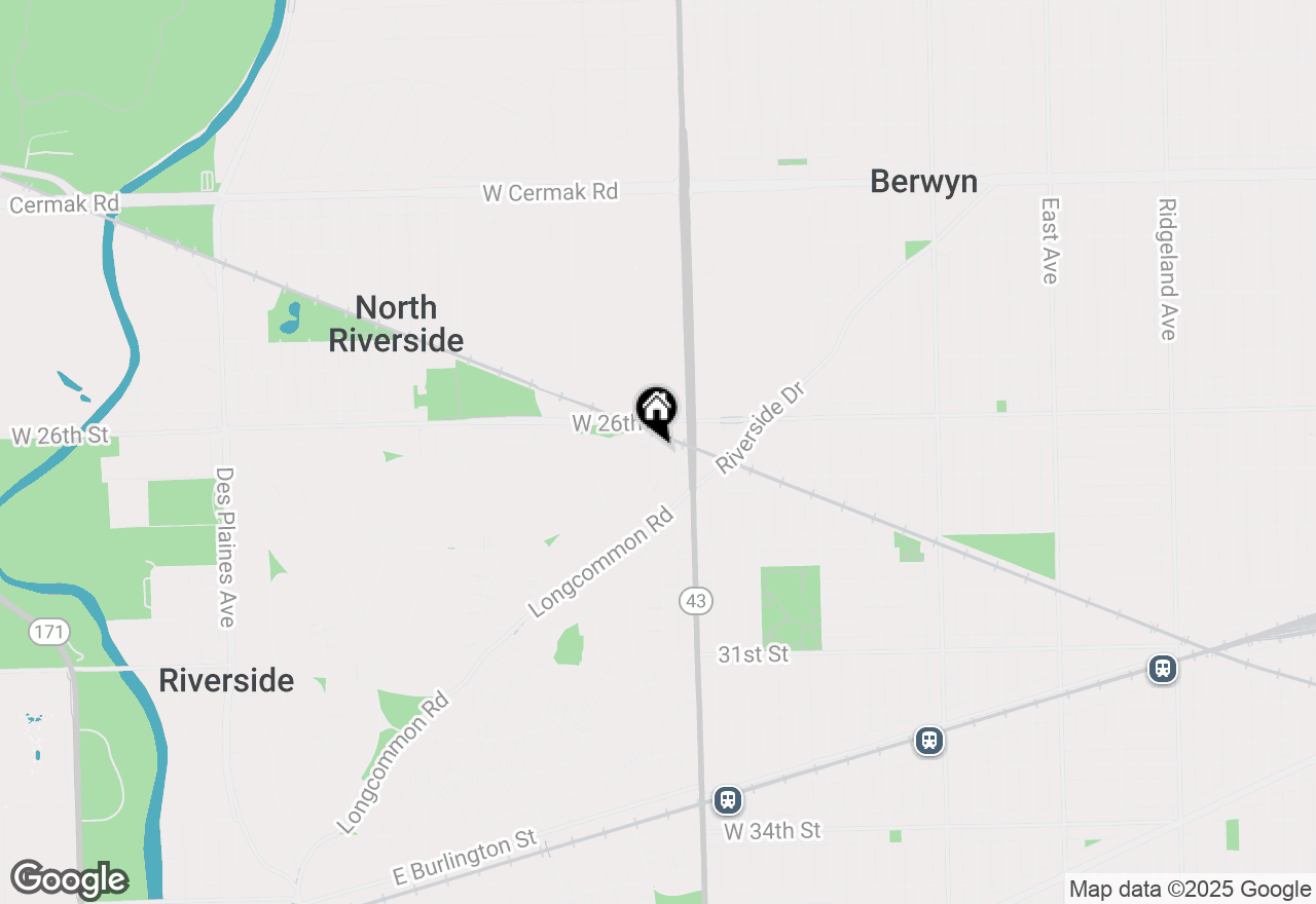 Map of 567 Byrd Road, Riverside, IL 60546