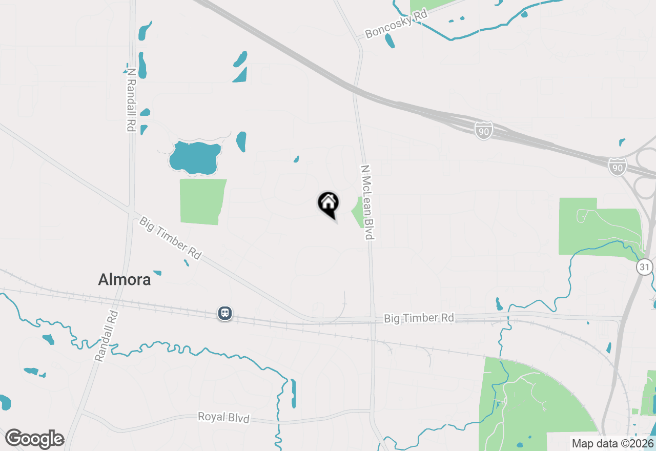 Map of 1282-84 Pappas Court, Elgin, IL 60123