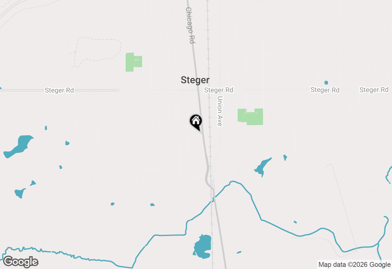 Map of 19 W 36th Place, Steger, IL 60475