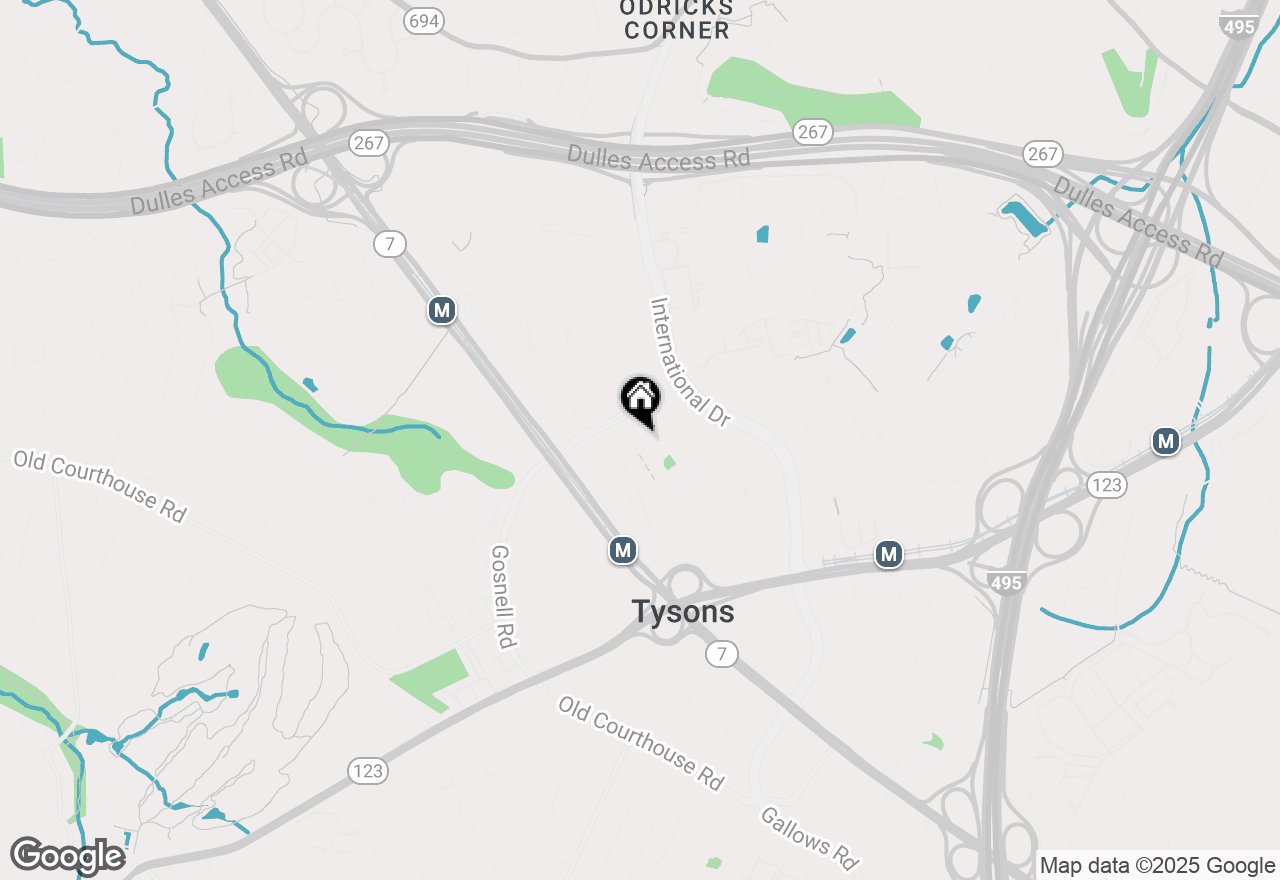 Map of 1650 Silver Hill Drive #1704, Mclean, VA 22102