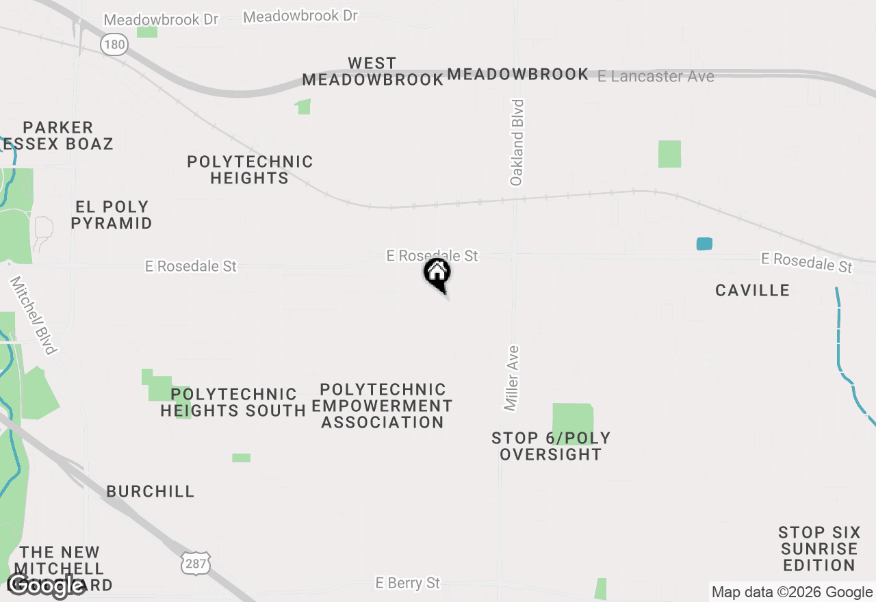 Map of 3921 Avenue H, Fort Worth, TX 76105