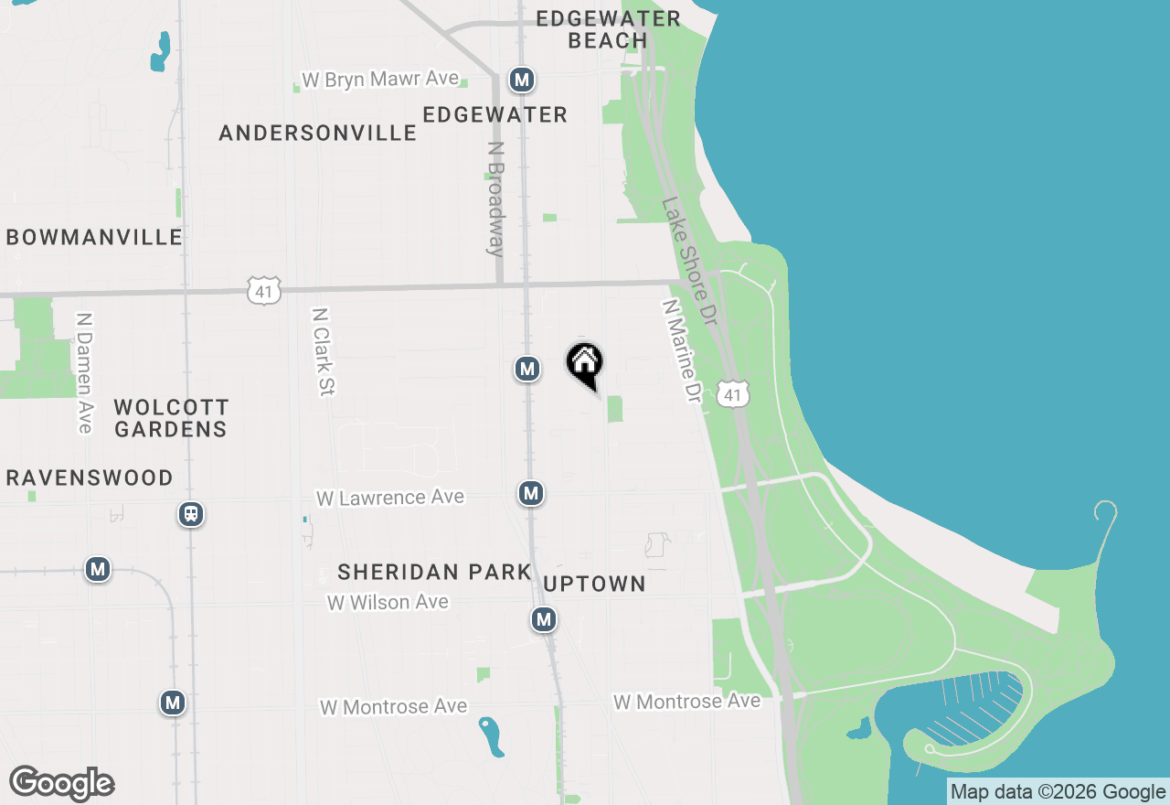 Map of 4923 N Kenmore Avenue #1, Chicago, IL 60640