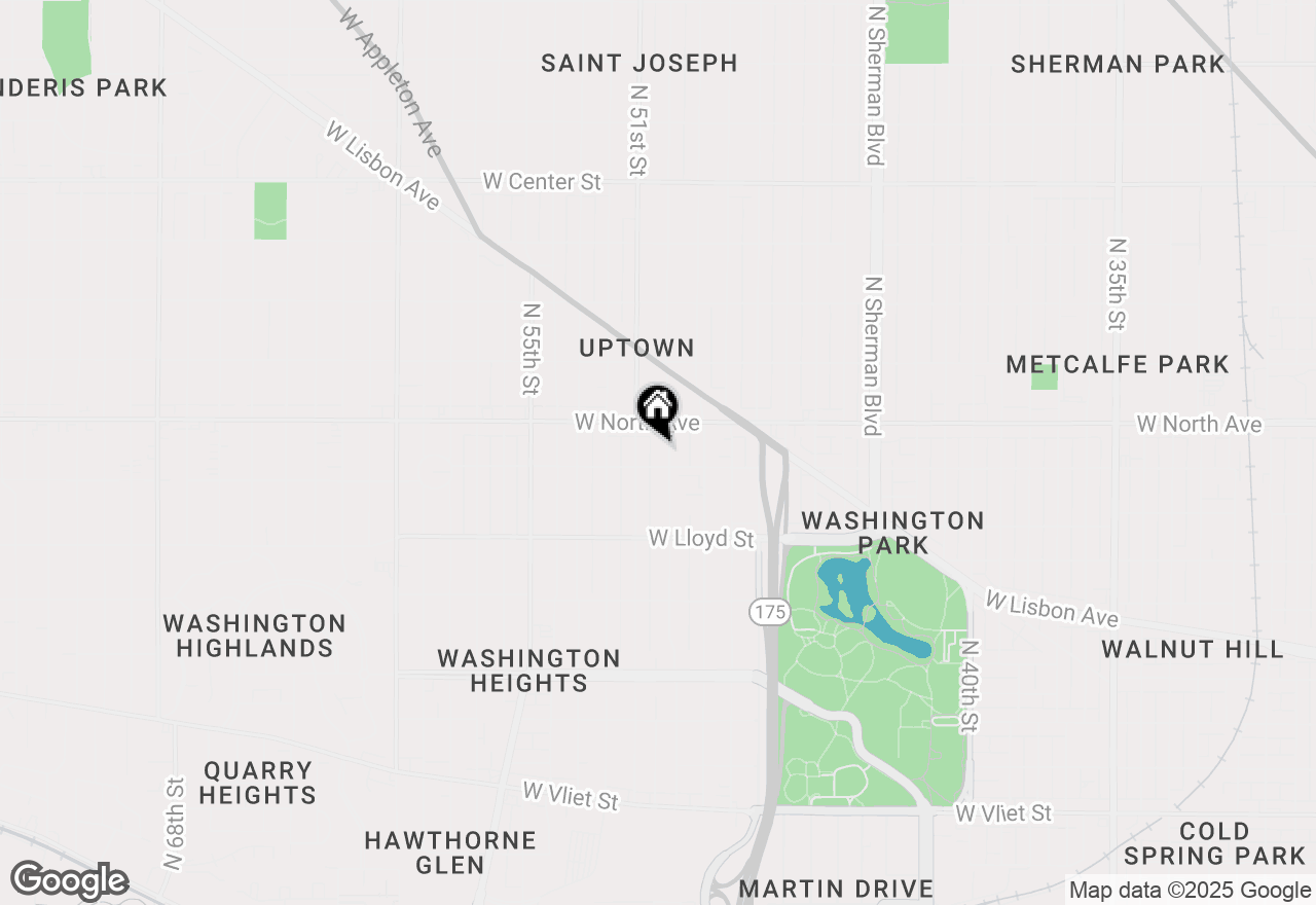 Map of 2219 N Hi Mount Blvd, Milwaukee, WI 53208