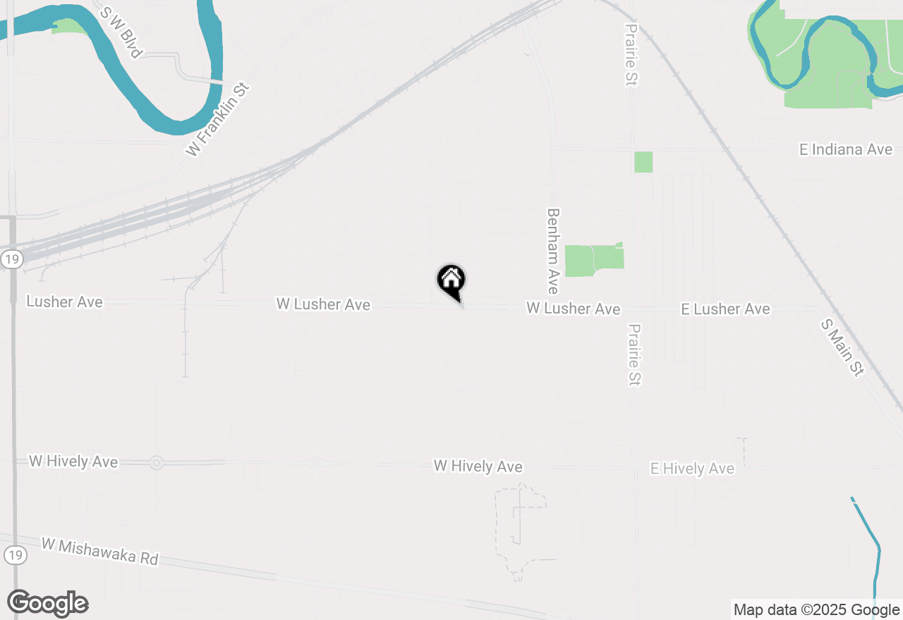 Map of 635 W Lusher Avenue, Elkhart, IN 46517