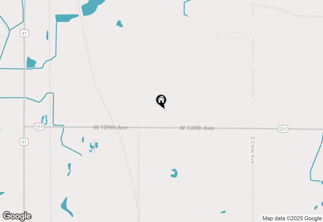 Map of 9298 W 107th Place, St. John, IN 46373