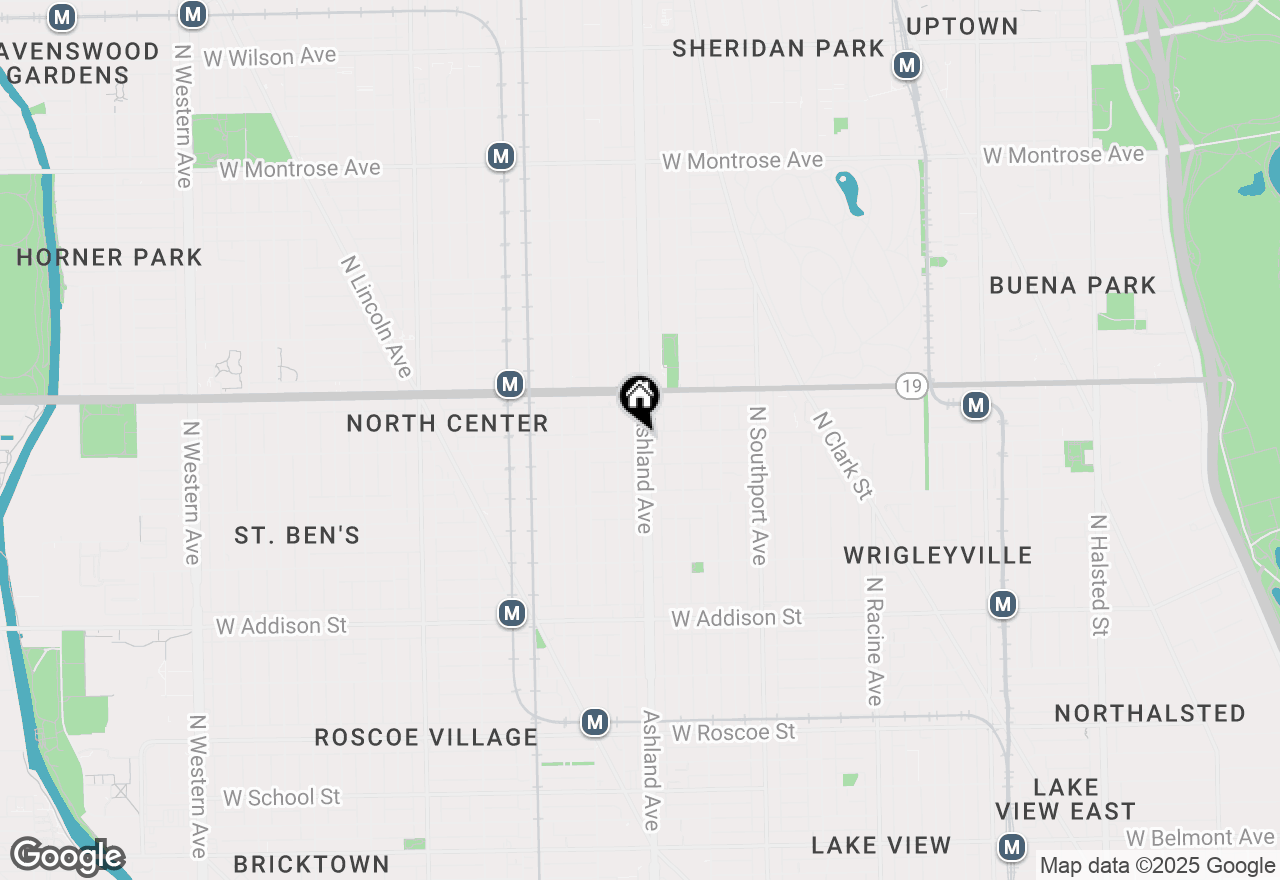 Map of 3906 N Ashland Avenue #2, Chicago, IL 60613