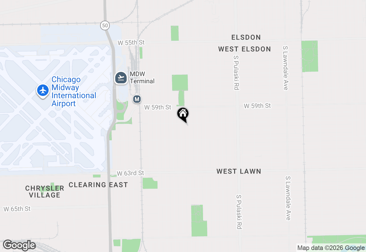 Map of 6009 S Kolin Avenue #1, Chicago, IL 60629