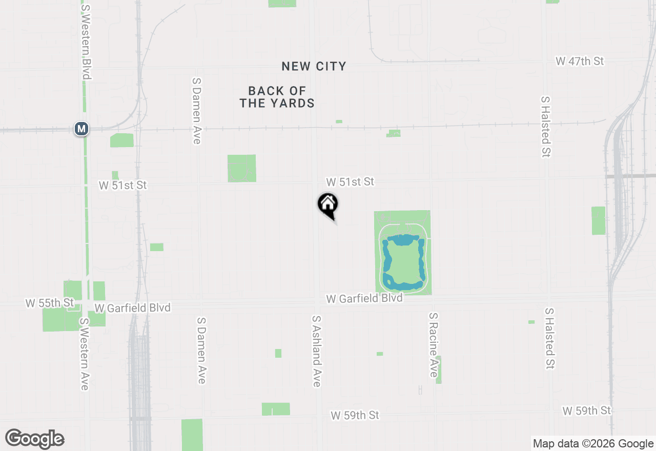 Map of 5228 S Justine Street, Chicago, IL 60609