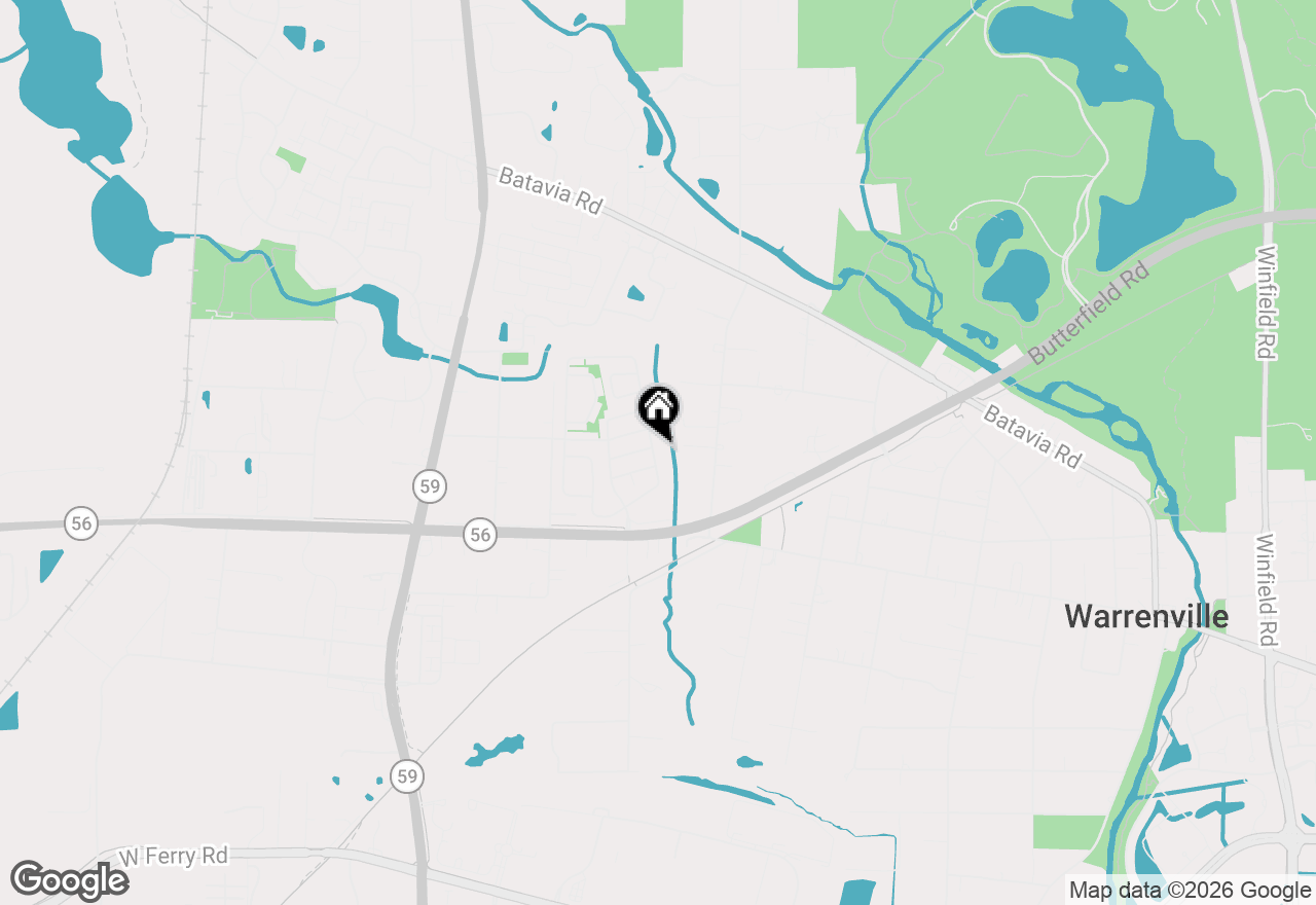 Map of 3S255 Briarwood Drive, Warrenville, IL 60555