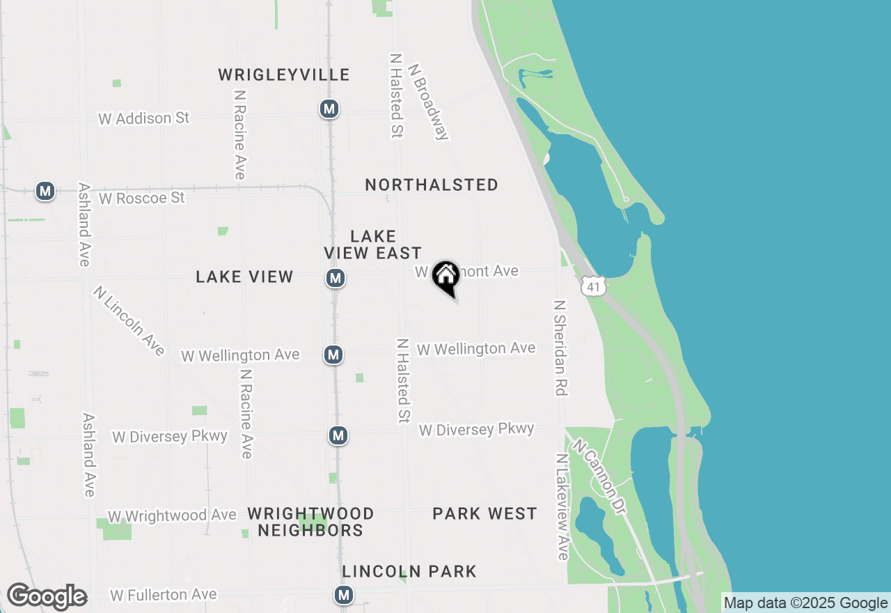 Map of 3117 N Orchard Street #1E, Chicago, IL 60657